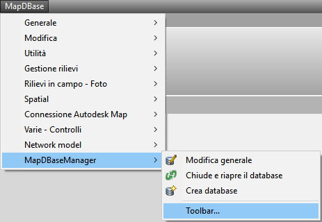 MapDBaseManagerMenu